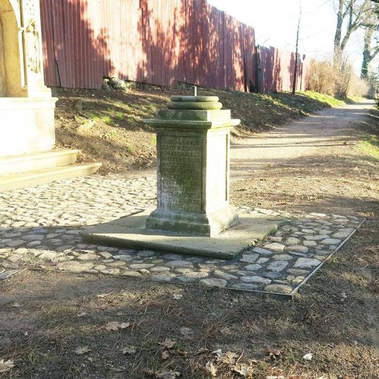 Podstavec božích muk u V. zastavení cesty Sedmi bolestí Panny Marie v Klášterci nad Ohří