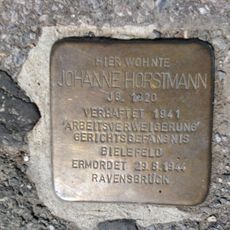 Stolperstein dedicated to Johanne Horstmann
