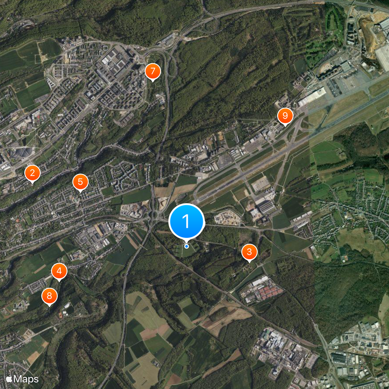 Luxembourg American Cemetery and Memorial Mappa