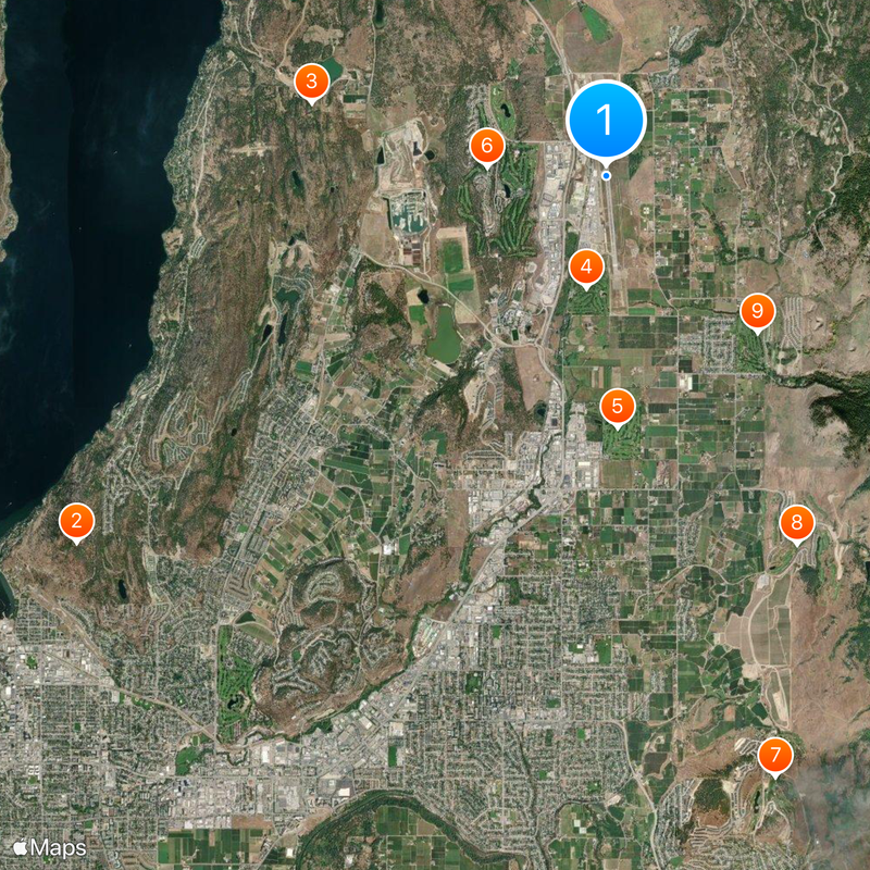 Kelowna International Airport Map