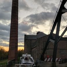 Enginehouse, Chimney And Headstocks At The Former Pleasley Colliery