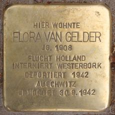 Stolperstein en memoria de Flora van Gelder