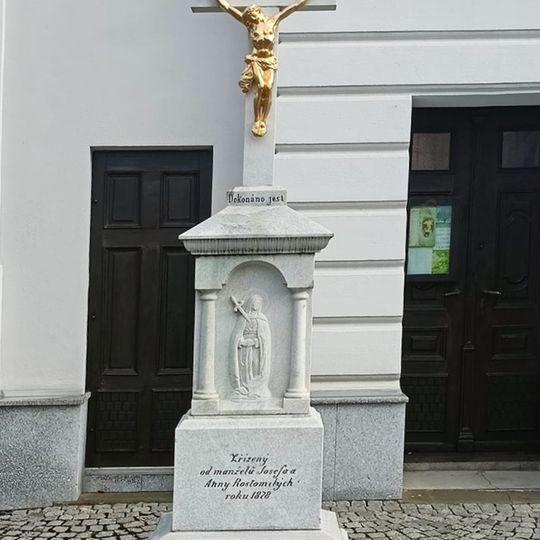 Kříž v Zábřehu Ráječku u před kaplí