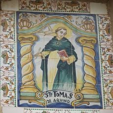 Ceramic panel of Saint Thomas Aquinas