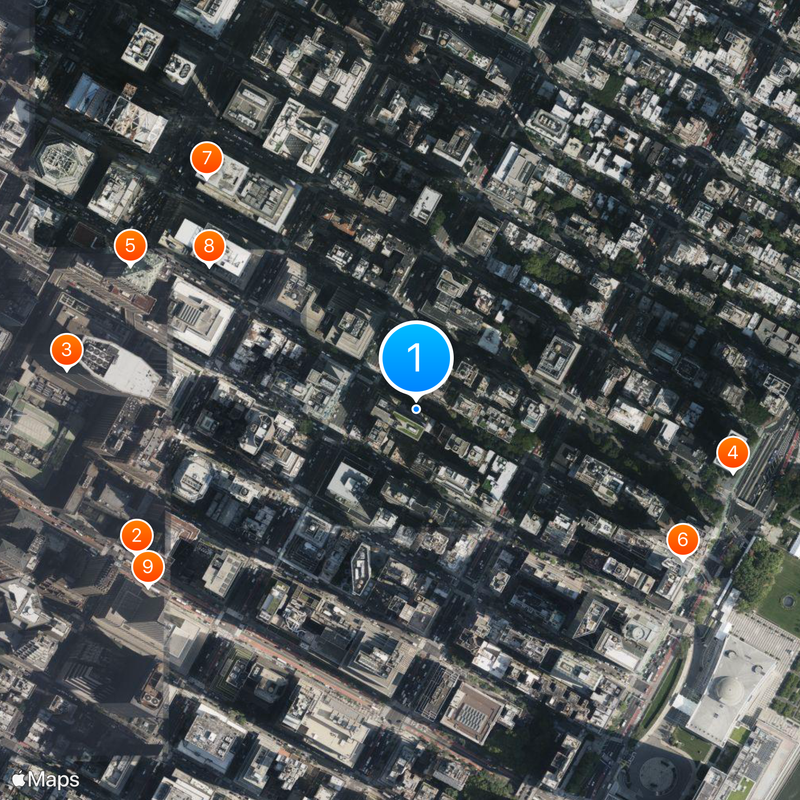 Sparks Steak House Map