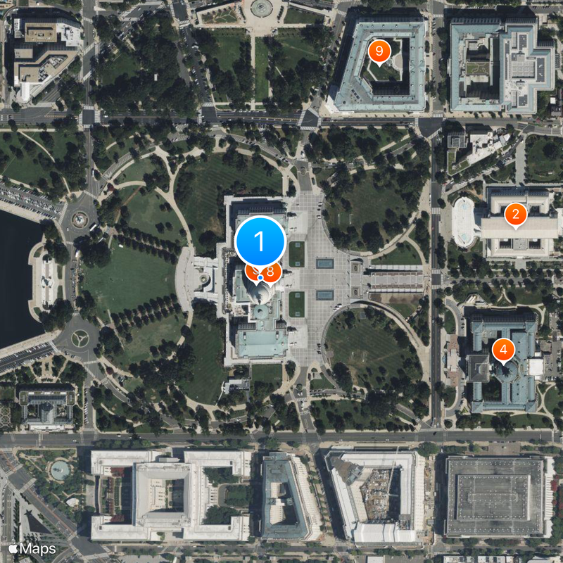 United States Capitol rotunda Map