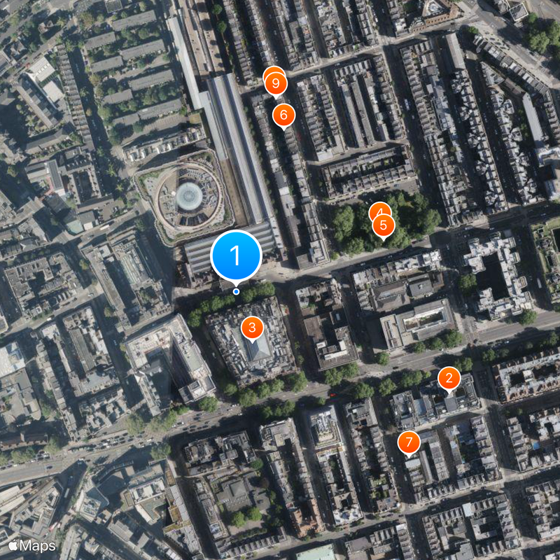 Marylebone station Map