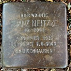 Stolperstein en memoria de Franz Neitzke