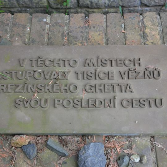 Terezín railway siding memorial