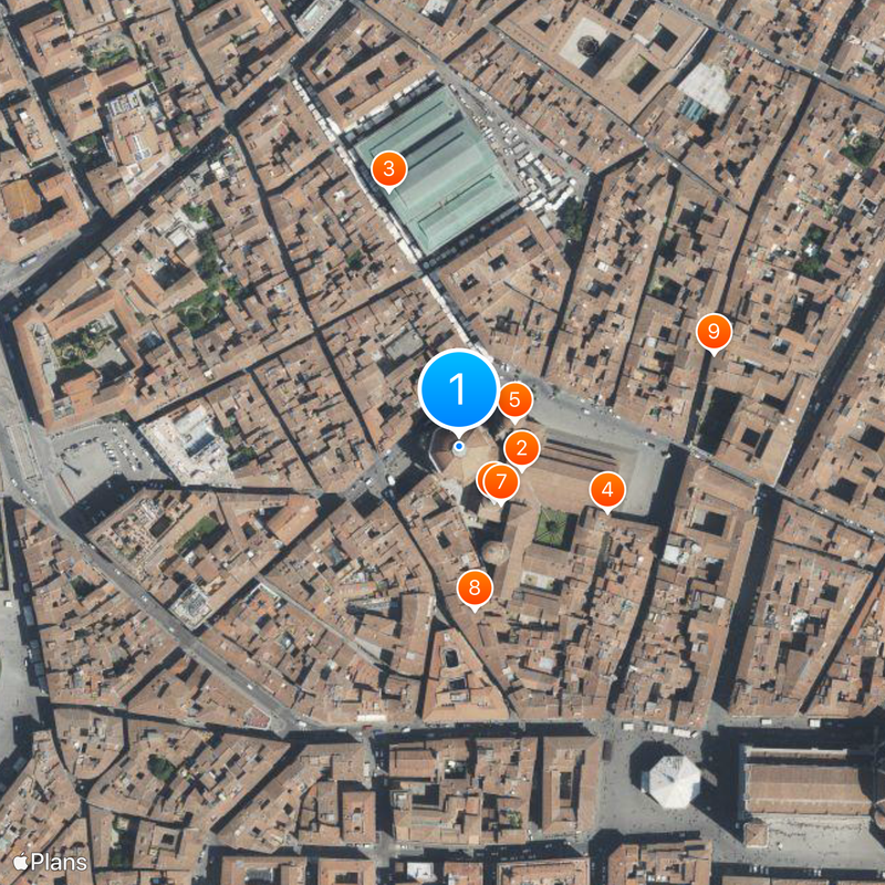 Capilla de los Médici Mapa