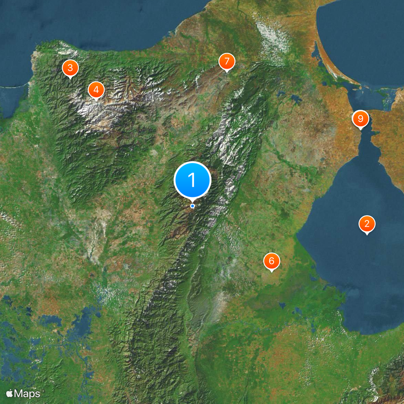 Serranía de Perijá Map