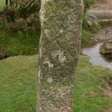 Milestone, Plaster Down, on moorland 150m to E of road