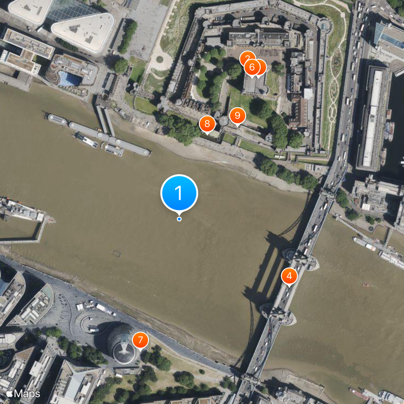 Pool of London Map