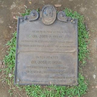 José Rizal execution site historical marker