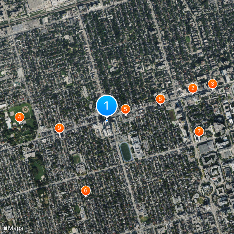 Honest Ed's Map