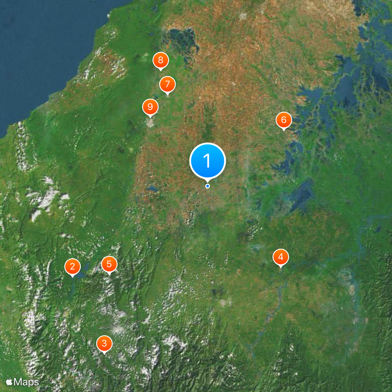 Planeta Rica Map