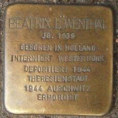 Stolperstein dedicated to Beatrix Löwenthal