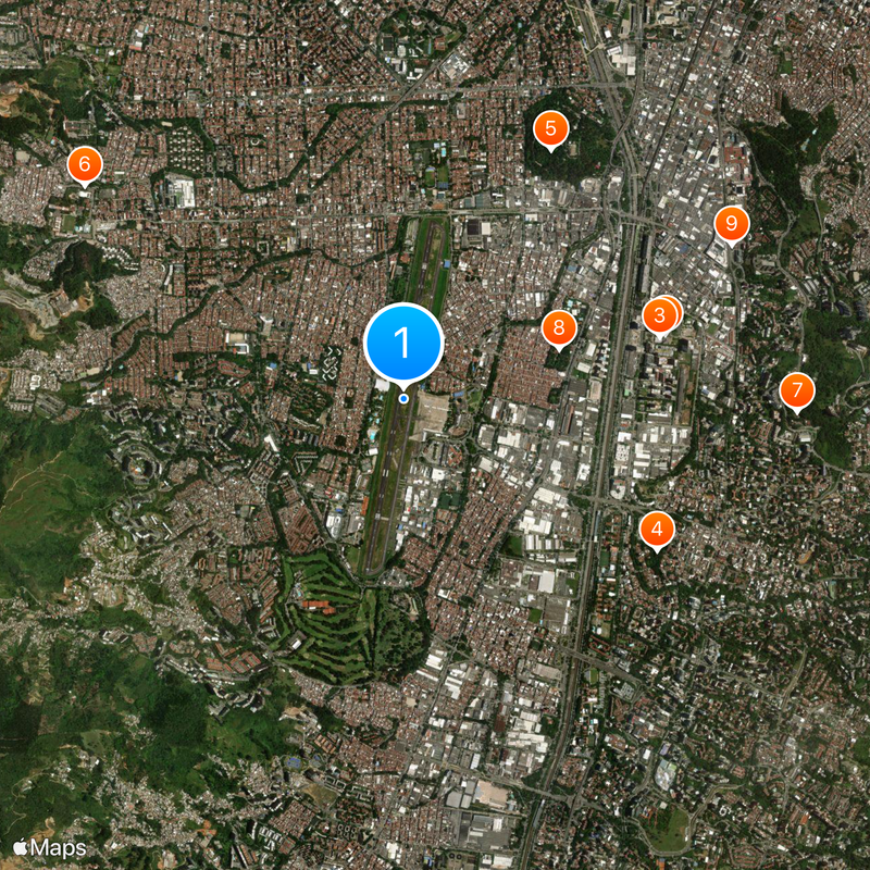Medellín-E. Olaya Herrera Map
