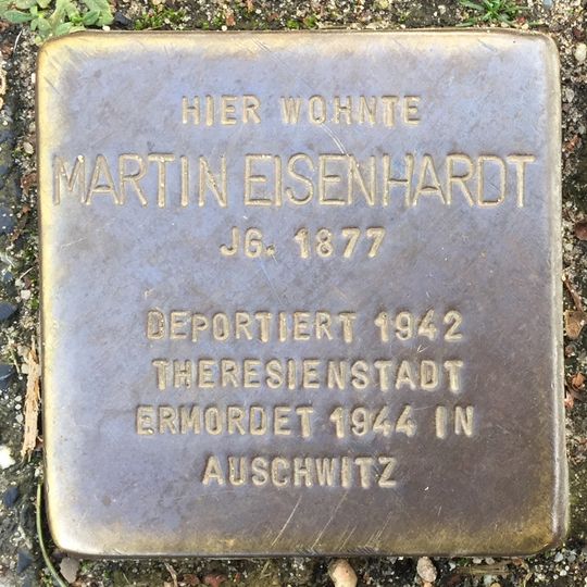 Stolperstein for Martin Eisenhardt