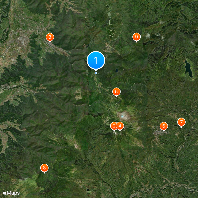 Shiga Highlands Mapa