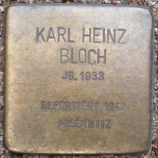 Stolperstein dedicated to Karl Heinz Bloch