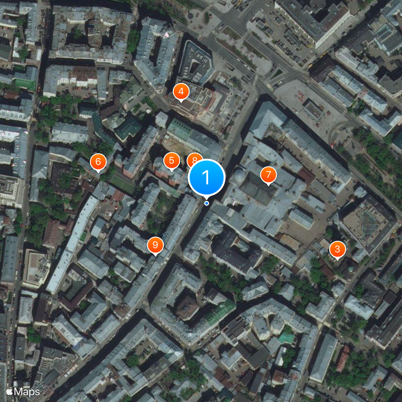 Myasnitskaya Street Map