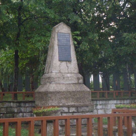 Pamätné miesto s pam. tabuľou