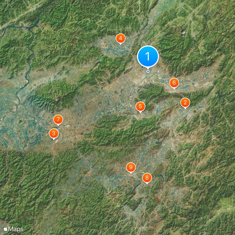 Marché international de Yiwu Carte