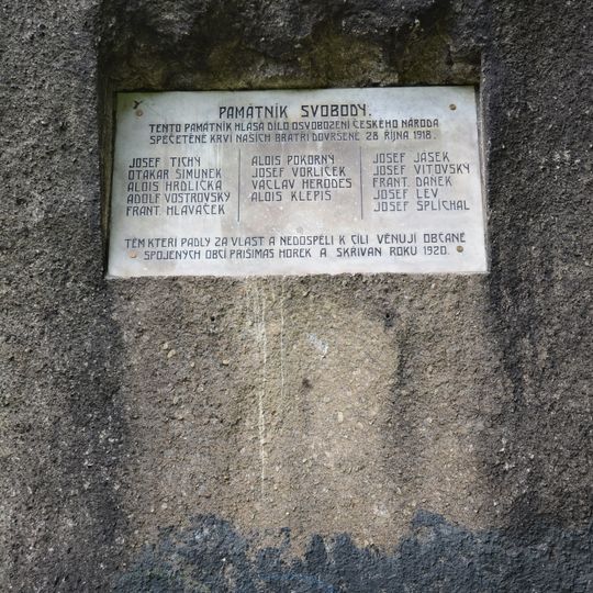 Pamětní deska padlým v I. světové válce na Klepci