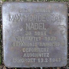 Stolperstein en memoria de Max Mordechai Nadel