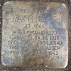 Stolperstein dedicated to Max Fritsche