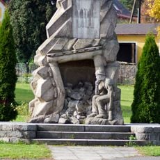 Monument of mining strike in Citice