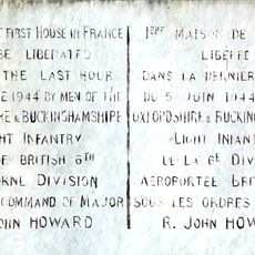 Commemorative plaque