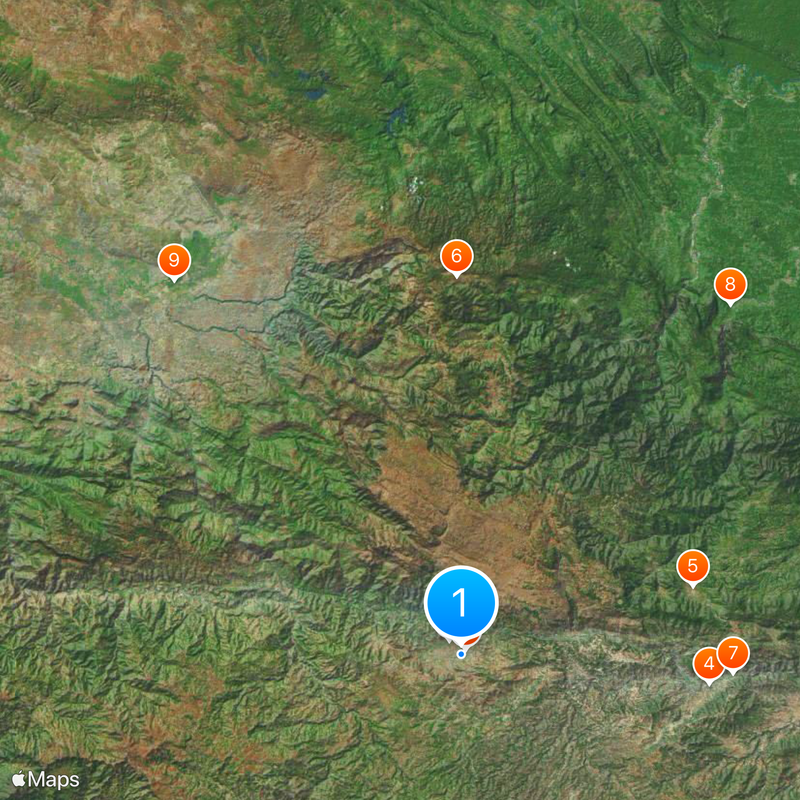 Huehuetenango Department Map