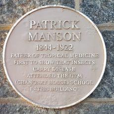 Commemorative Plaque to Patrick Manson