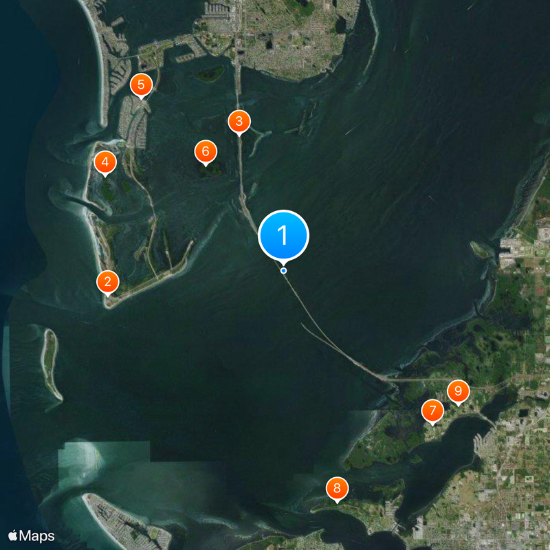 Sunshine Skyway Bridge Carte