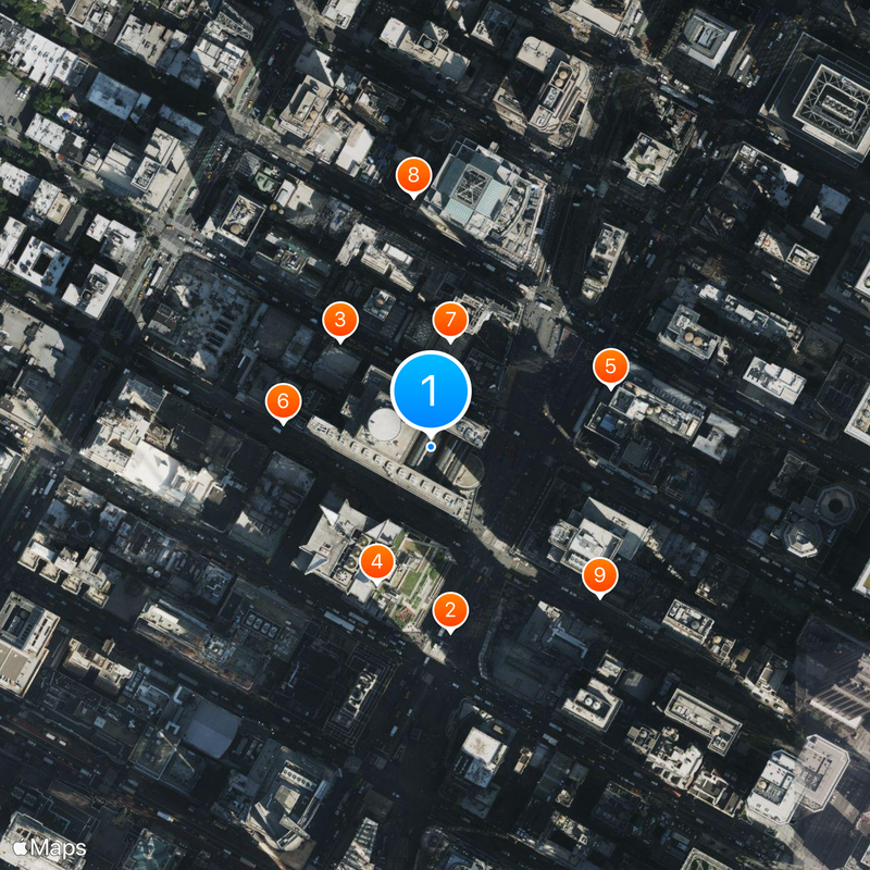 New York Marriott Marquis Map