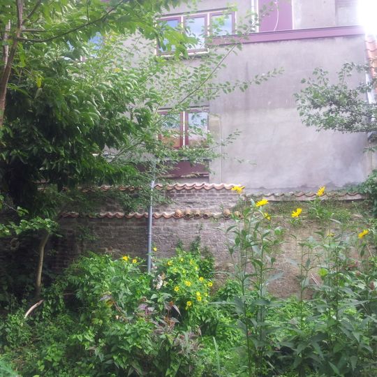 Pand, waarin wellicht een deel van de laat-middeleeuwse stadsmuur bewaard is gebleven