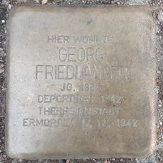 Stolperstein dedicated to Georg Friedländer