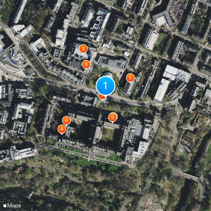 University of Glasgow Map
