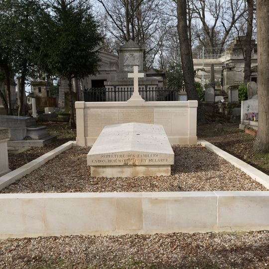 Grave of Delarue de Beaumarchais
