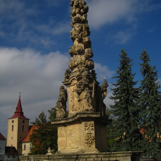 Holy Trinity column in Bakov nad Jizerou