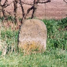 Milestone, N of entrance to Low Field Farm