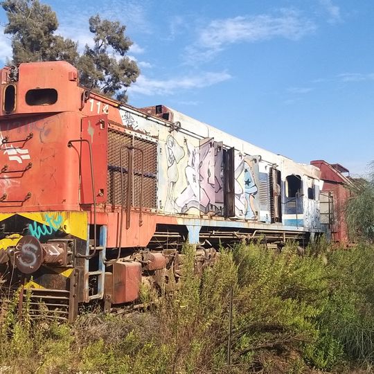 קטר וקרונות זכר למסילה העותומנית