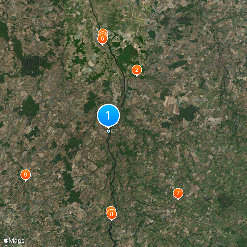 Château de Fougeret Mappa