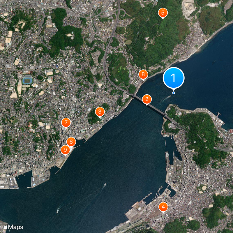 Shin-Kanmon Tunnel Map