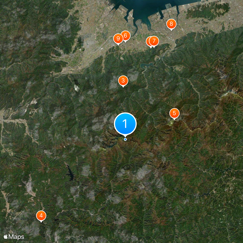 Mount Ishizuchi Map