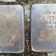 Stolperstein dedicated to Adolf Rothschild