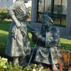 Dando de comer al peregrino