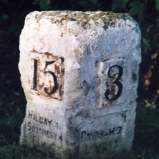 Milestone, opp. church